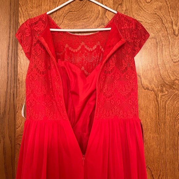 Two Red Azazie Bridesmaid Dresses - Picture 5 of 6